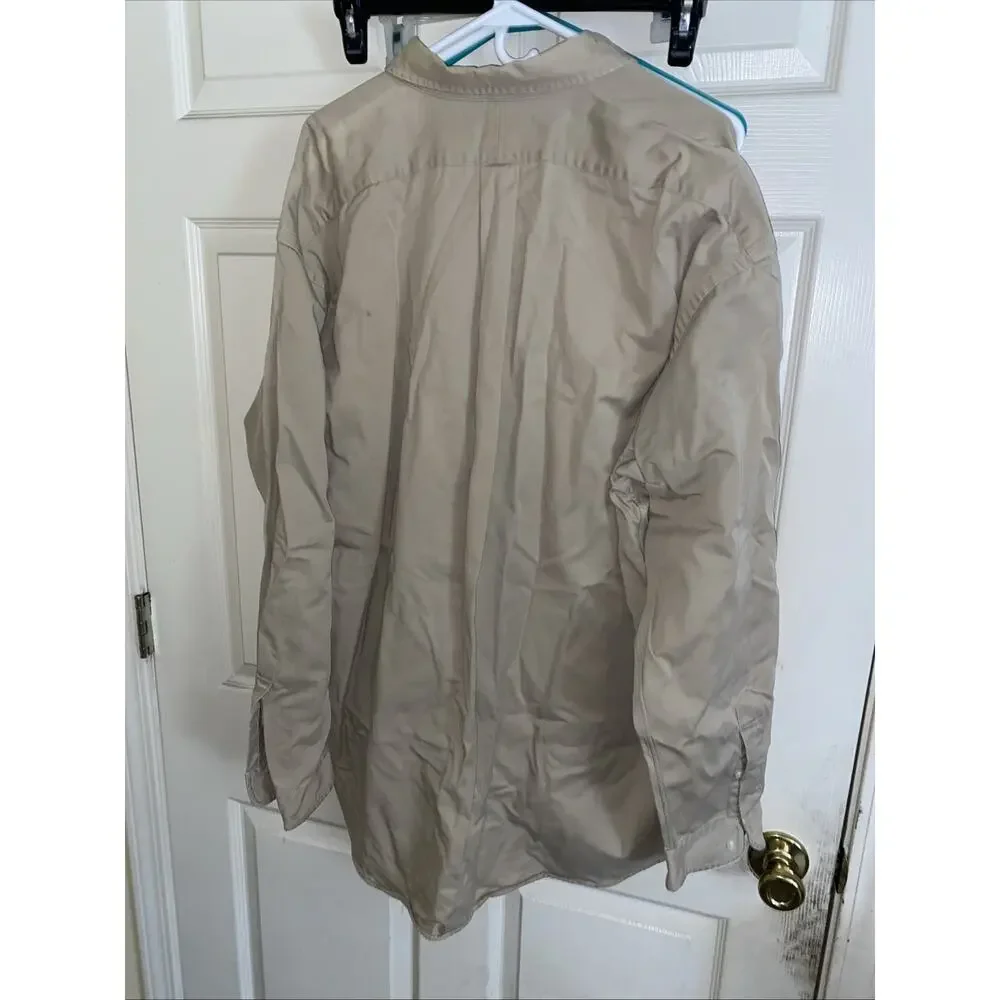 Used Polo Ralph Lauren Blake Tan Shirt Men’s Size XXL Blue Pony Long Sleeve